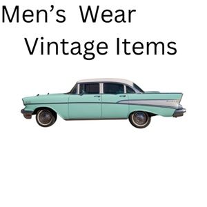 men’s vintage items sign